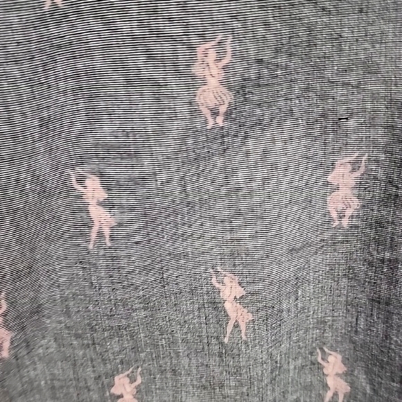 Toes On The Nose gray hulla girl button down shirt mens size X Large - Picture 2 of 5